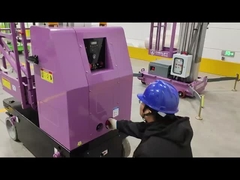 9m Platform Height Vertical Man Lifts DC Powered Double Mast Self Propelled