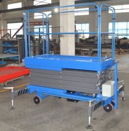 4.5m Platform Height 500Kg Loading Capacity Hydraulic mobile Scissor Lift