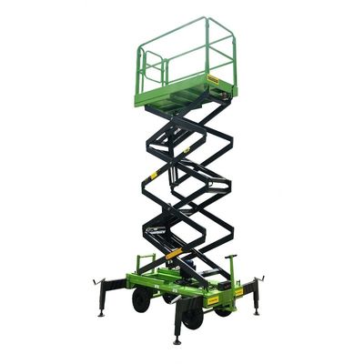 Working Height 9.5 Meters Mobile Scissor Lift Device For Aerial Work CE Passed