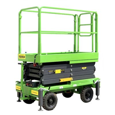 12 Meters Mobile Scissor Lift Hydraulic X Lift Platform For Work At Height