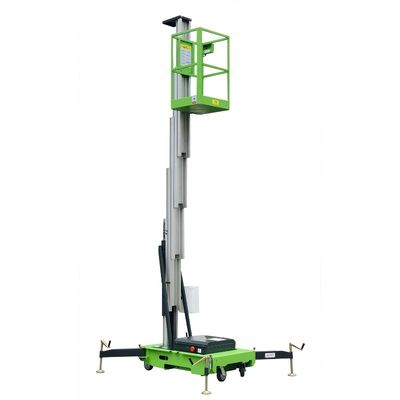 8m Aluminum Aerial Work Platform Hydraulic Vertical Lift Table 0.75Kw Lifting Power