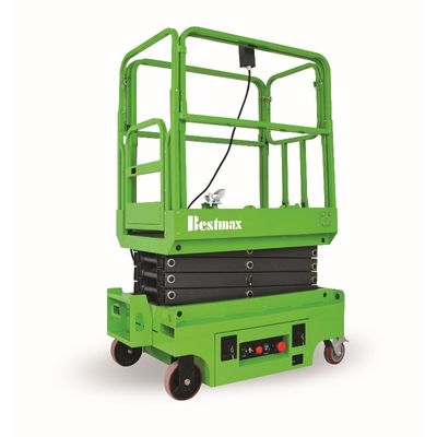 Semi Electric Mobile Mini Scissor Lift 3.9 Meters Height For Warehouse