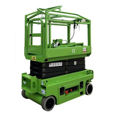 MX390S Mobile Scissor Lift Platform Hydraulic Turning Wheels Type With CE
