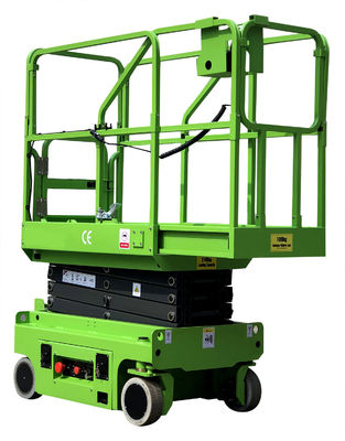MX300S Self Propelled Hydraulic Scissor Lift Platform Green Color Long Life