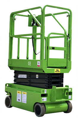 Self Propelled Hydraulic Turning Wheels Mini Scissor Lift Work Platform For 1 Man
