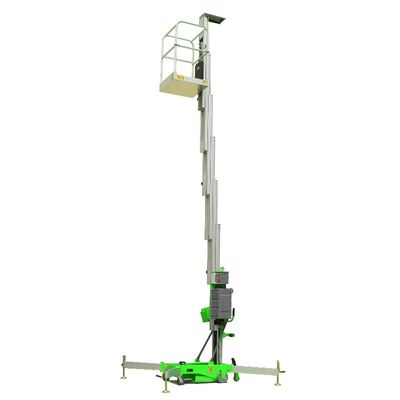 6m Lifting Height Mobile Aerial Work Platform Lift With Aluminum Profile