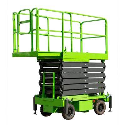 9m 300kg Four Wheel Self Propelled Hydraulic Platform Mobile Scissor Lift Table