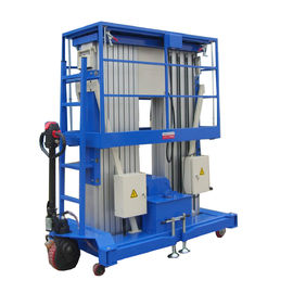 10m 200KG Loading Capacity Aluminum Aerial Work Platform with Double Mast