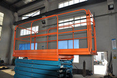 11 Meters adjustable mobile scissor lift with Anti-skid floor platform