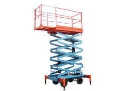 Loading 300Kg And 3 Meters Platform Hydraulic Mobile Scissor Lift with  Optional Extension