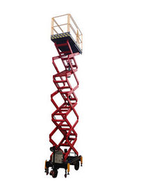 AC / DC Motorized Device Mobile Scissor Lift , 2.2Kw Lifting Power