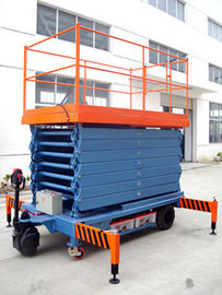 3Kw Motorized Adjustable Hydraulic Lift Platform for Hotel Exhibition Hall , Folding Guardrails