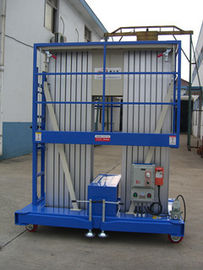 9m 200Kg Aluminum Dual Mast Aerial Work Platform , Truck - Mounted Type