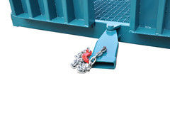 8000Kg Manual Mobile Dock Ramp , Mechanical Durable Mobile Loading Dock