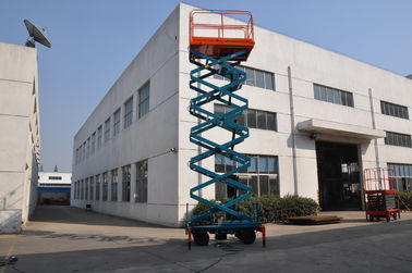Electric Motorized Scissor Lift with 11m Platform Height for Shopping Mall