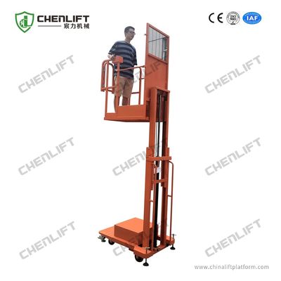 10FT Semi Electric Order Picker Warehouse Lifting Equipment High Efficiency