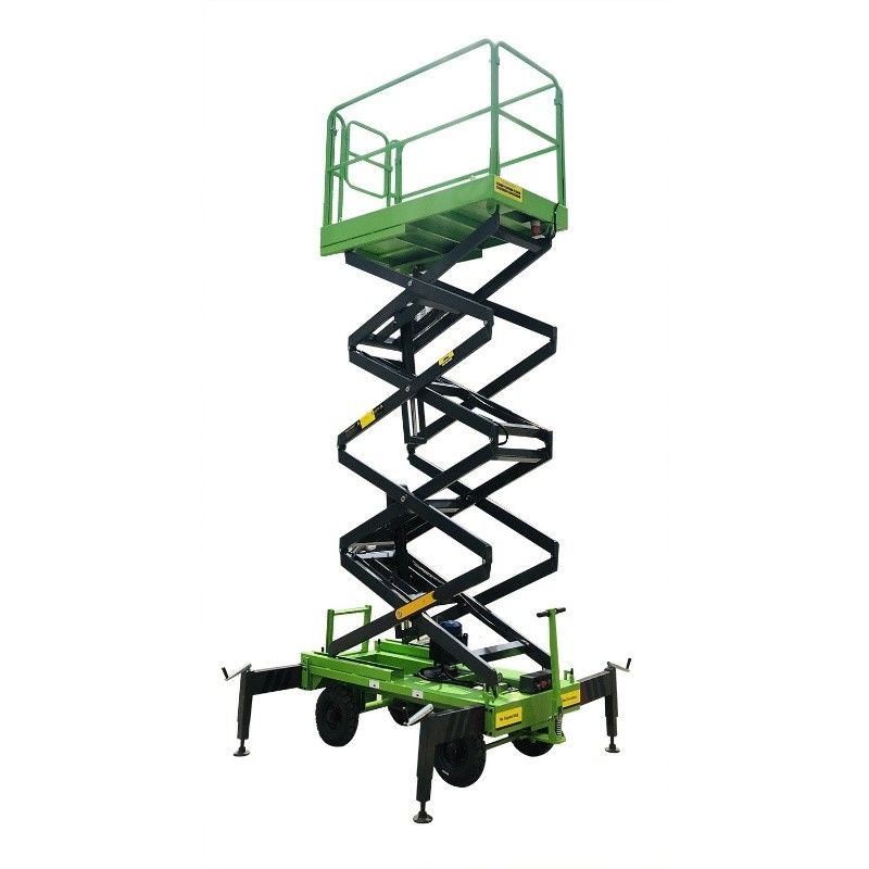 Portable Motorized Aerial Working Mobile Scissor Lift Platform 14 Meters Height