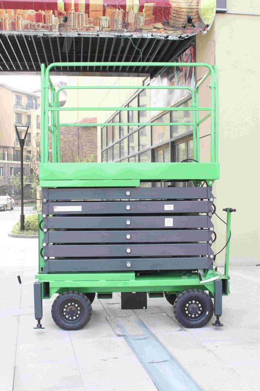 16 Meters AC DC Power Supply Mobile Scissor Lift For Painting , Cleaning