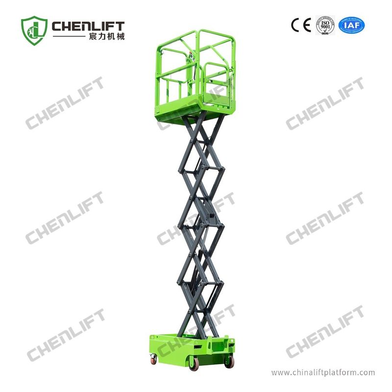 Mini Single Man Scissor Lift 240kg Loading Capacity With Extension Platform